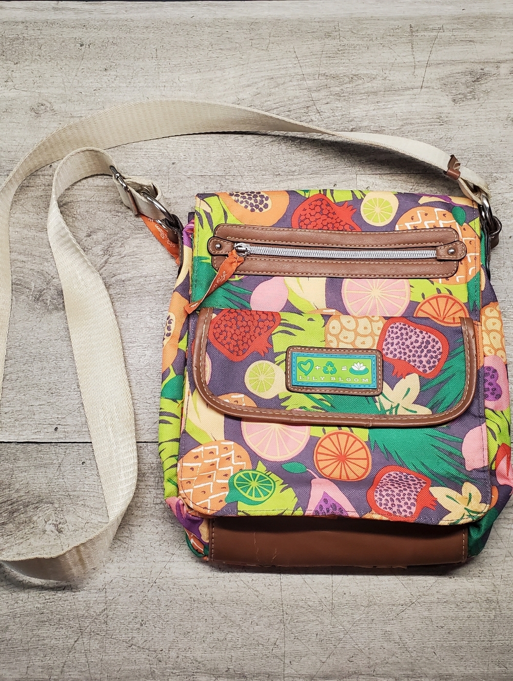 Lily Bloom Fruit Crossbody Bag
